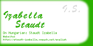 izabella staudt business card